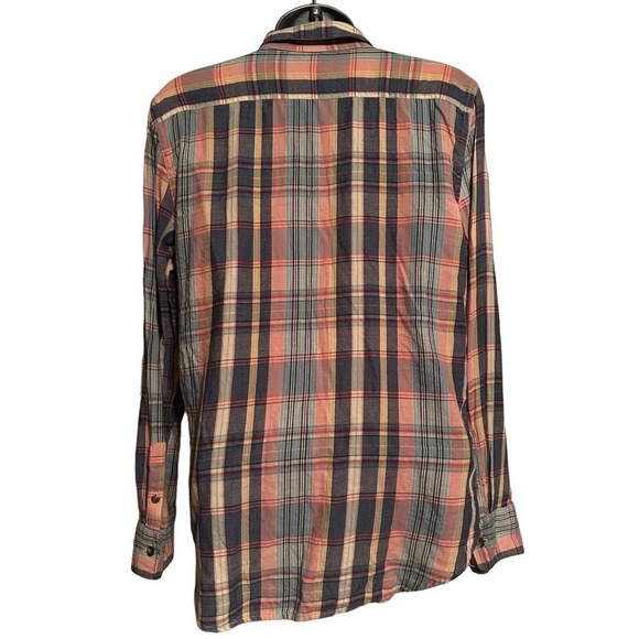 Chaps Plaid Long Sleeve Button Up Women’s M - Picture 2 of 4